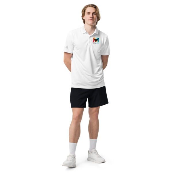 adidas Premium Polo weiss – Bild 2
