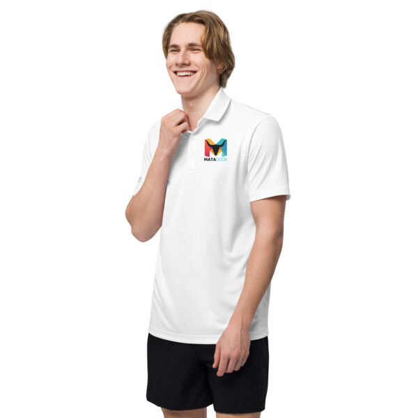 adidas Premium Polo weiss – Bild 5