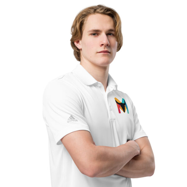 adidas Premium Polo weiss – Bild 3